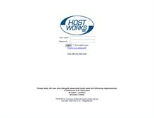 Tablet Screenshot of mail.hostworks.com